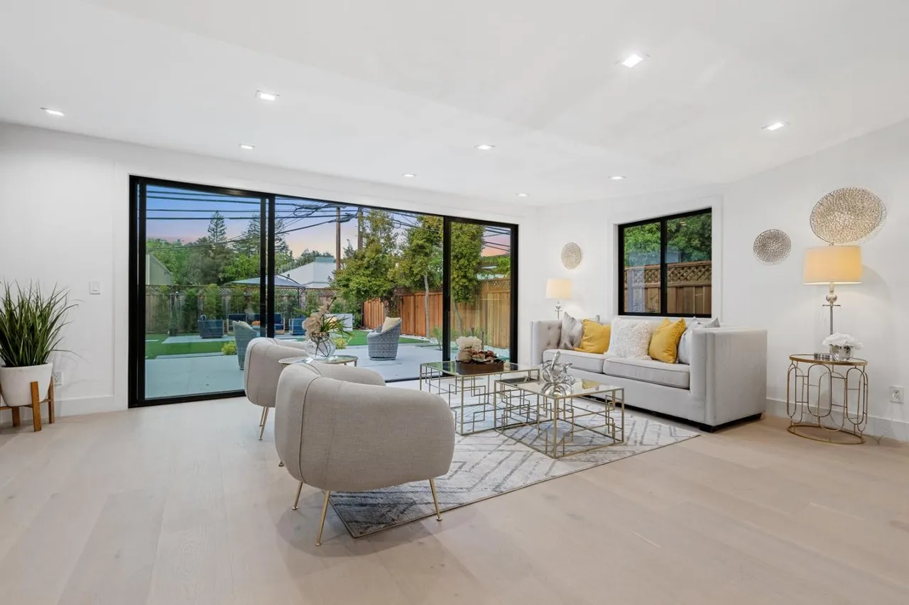 Bright contemporary living area in a modern home