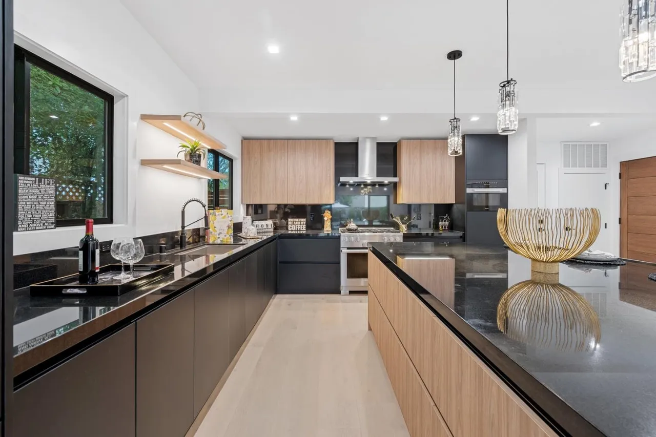 Custom kitchen interior with premium finishes