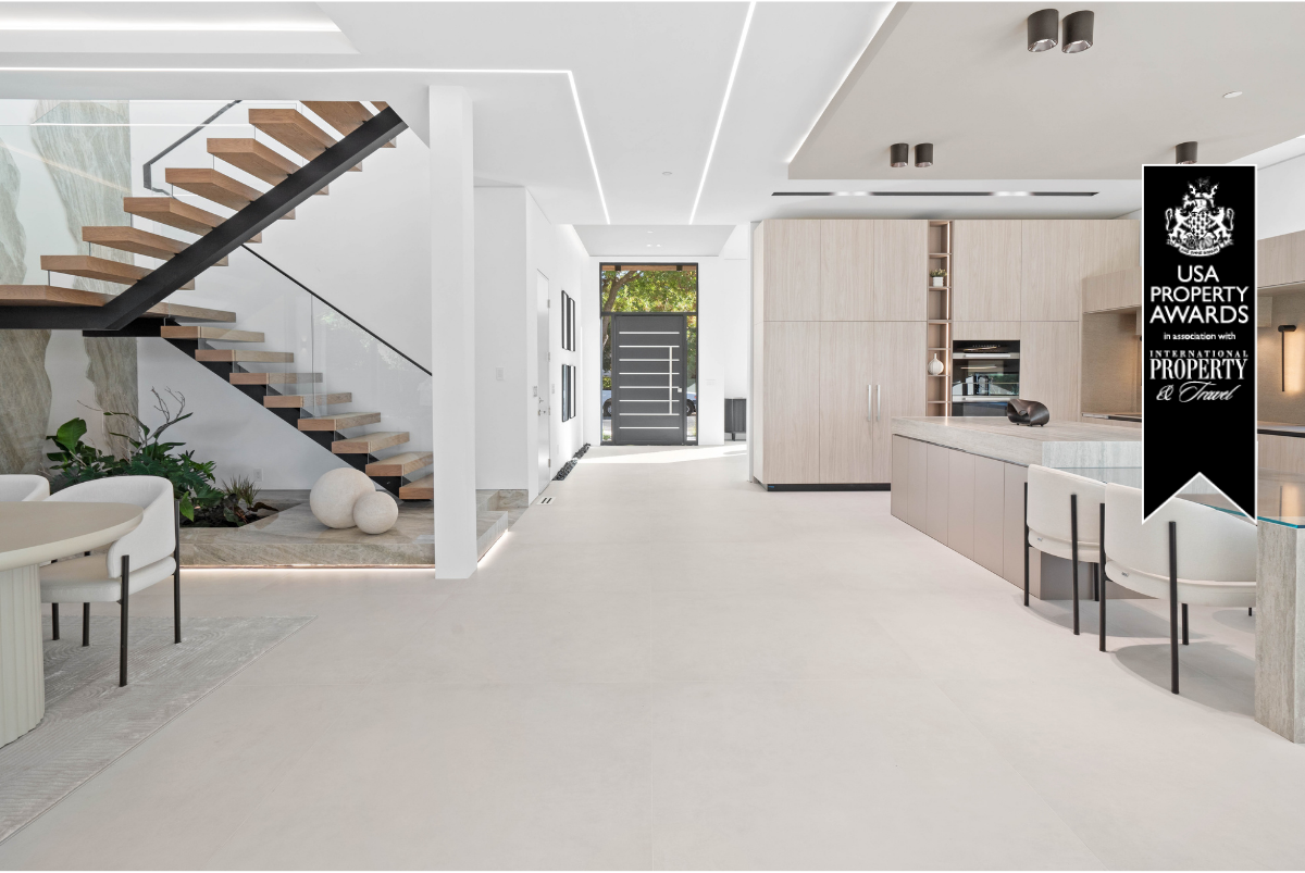 high end open concept kitchen in Emerald Hills California and living space remodel with premium finishes